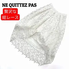 ヌキテパ 総レース カットワーク刺繍 ハシゴレース ブラウス 白 vt1