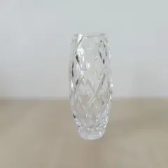 HOYA クリスタルガラス カットデザイン 花瓶