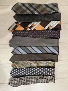 ブラウン系ネクタイ10本セット