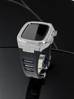 csb0★アップルウォッチ　ラバーベルト カバー　Apple Watchバンド