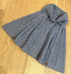 【新品未使用】Line grace ケーブルニット ポンチョ