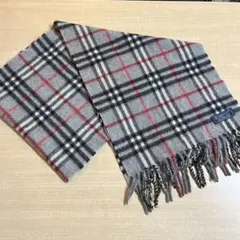カシミヤ100% Burberrys ノバチェック マフラー イングランド製