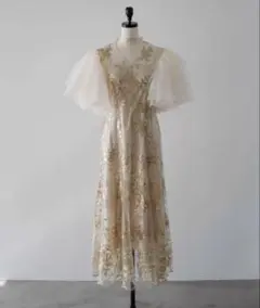lace flare dress Acka. size1 - メルカリ