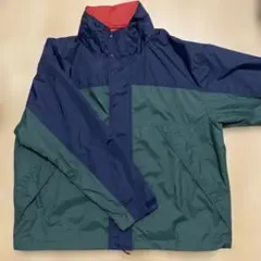 GU ウィンドプルーフオーバーサイズ　XLサイズ ネイビー/グリーン/レッド