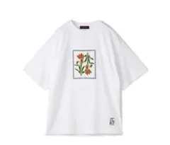 caban花柄刺繍 ホワイト Tシャツ Sサイズのサムネイル