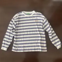 Refurbish ボーダー 長袖Tシャツ カットソー