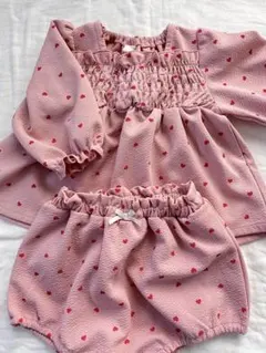 コトリ　セットアップ　ハート　ブルマ　バルーンスリーブ　80 長袖　バースデイ