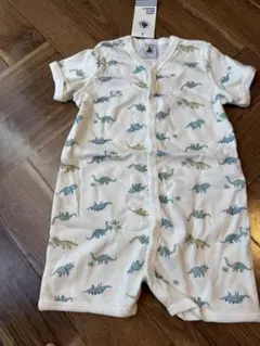 【新品未使用】BATH BATEAU 恐竜柄ロンパース 12ヶ月