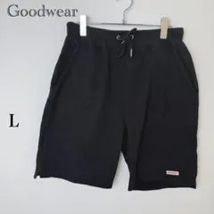 グッドウェア スウェットハーフパンツ ブラック L USA コットンのサムネイル