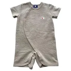 Champion 半袖ロンパース 60-70 ベージュ