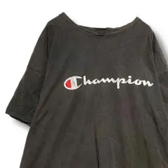 FBAK ロゴ Tシャツ 黒 チャンピオンchampion ブランド 刺繍