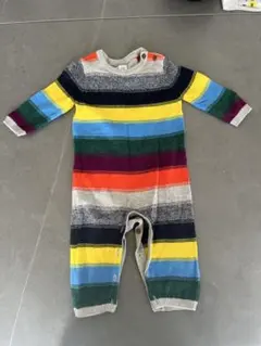 baby GAP ストライプロンパース 6-12ヶ月
