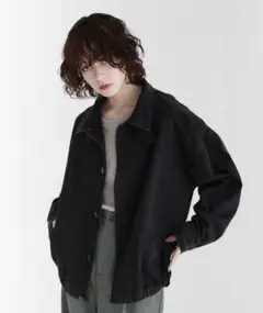 デニムブルゾン