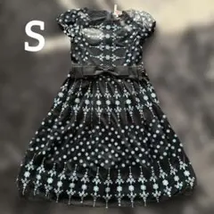 【KOJI WATANABE STYLE】フラワー刺繍リボン付きAドレス 36