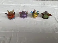 ガラスのウミウシ4匹セット　B
