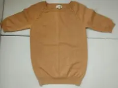 ヴェールダンス ニット セーター キャメル シンプル 半袖 レディース