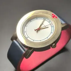 【稼働品】トリーバーチ 腕時計 エルズワース TBW6001ゴールド ネイビー