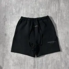 C906 ESSENTIALS 極厚 スウェット ハーフパンツ L 黒 裏起毛
