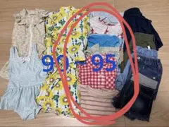 90 95 女の子 半袖 春服 夏服