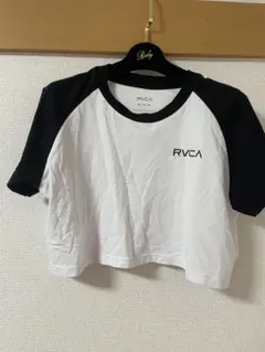 値下げ中 RVCA クロップド丈 Tシャツ ホワイト ブラックのサムネイル