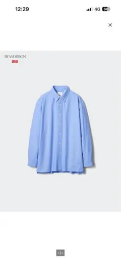 JWANDERSON オックスフォードオーバーサイズシャツ　BLUE