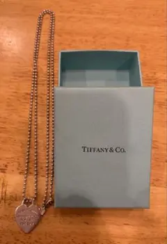 Tiffany リターントゥ ハートタグ　ネックレス　純正チェーン【箱有】