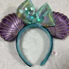 ディズニー リトルマーメイド アリエル カチューシャ シェル スパンコール
