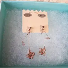 透明感　サクラ　さくら　花びら　ワンポイント　　イヤリング