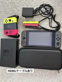 Switch 本体　セット　ブラック　ネオン　保護ケース　ゲームのサムネイル
