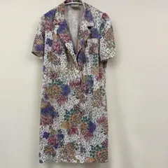 Marcelle Griffon フラワープリント 半袖ワンピース