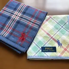POLO RALPH LAUREN タオルハンカチ、ハンカチの2枚セット
