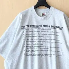 90s USA製古着　ヴィンテージ　ネタTシャツ　吹奏楽部の親のあるある