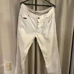 市川隼基着用】BALMAIN BIKER PANTS WHITE 31 - メルカリ