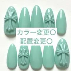 クロムネイル ネイルチップ スナ系 ギャルネイル ワンホン