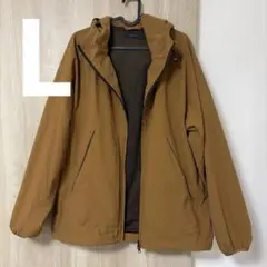 美品 レイジブルー ダブルジップ マウンテンパーカー L ダークベージュ