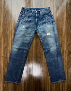 リーバイス　55501XX　復刻　W36　赤耳　BIGE 日本製　クラッシュ加工のサムネイル