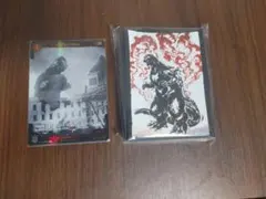 ゴジラ カードゲーム スリーブ 怪獣墨絵大進撃 ゴジラ1954 SP