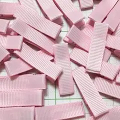 ベビークリップ　パールピンク　約35㎜×10㎜　ハンドメイド　やっとこ　ヘアピン