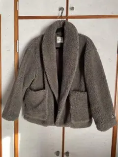 美品 ORCIVALオーシバル ボアブルゾン ショートコート 1 日本M相当