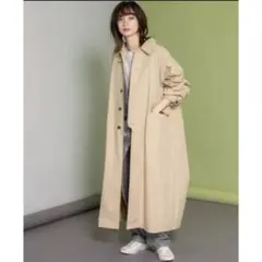 KBF ステンカラーBIGBIGコート ベージュのサムネイル