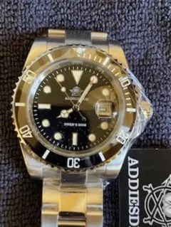 ダイバーズクォーツウォッチADDIESDIVE メンズ200 M （新品）