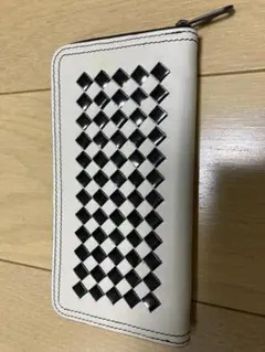 ボッテガヴェネタ　長財布　白黒