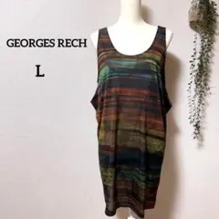 GEORGES RECH ノースリーブチュニック ロングベスト ワンピース 透けのサムネイル