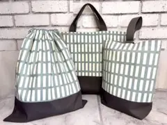 入学入園　レッスンバック　上履き入れ　上靴入れ　体操服入れ　3点セット