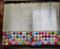 ヨーヨーキルト カフェカーテン60×80センチ