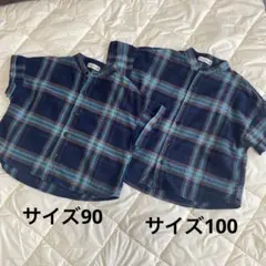 ブランシェス　半袖シャツ　サイズ90、100 2枚セット