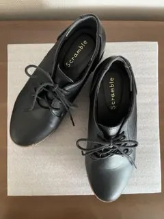 Scramble ブラック 厚底プラットフォームシューズ　美品　23cm