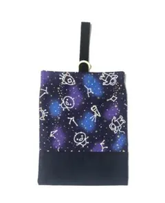 NO.6  上履き入れ　宇宙柄