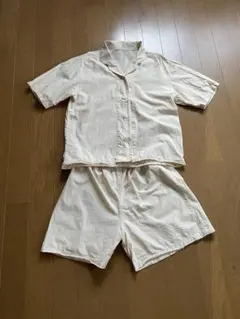 無印 半袖パジャマ レディース Ｌ　イエローのサムネイル