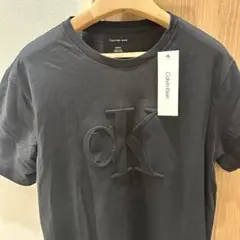 【CKロゴ】Calvin Klein Tシャツ メンズ Sサイズ　ブラック